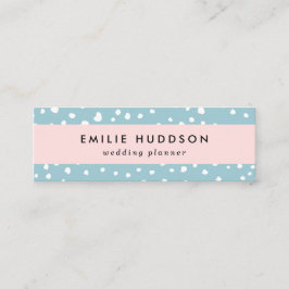 Blauwe Dalmatische Spots, Dalmatische Stippen, gek Mini Visitekaartje