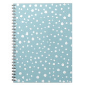 Blauwe Dalmatische Spots, Dalmatische Stippen, gek Notitieboek (Voorkant)