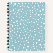 Blauwe Dalmatische Spots, Dalmatische Stippen, gek Notitieboek (Voorkant)