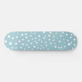 Blauwe Dalmatische Spots, Dalmatische Stippen, gek Persoonlijk Skateboard (Horizontaal)