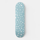 Blauwe Dalmatische Spots, Dalmatische Stippen, gek Persoonlijk Skateboard (Voorkant)