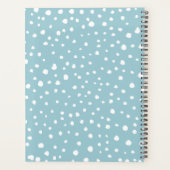 Blauwe Dalmatische Spots, Dalmatische Stippen, gek Planner (Achterkant)