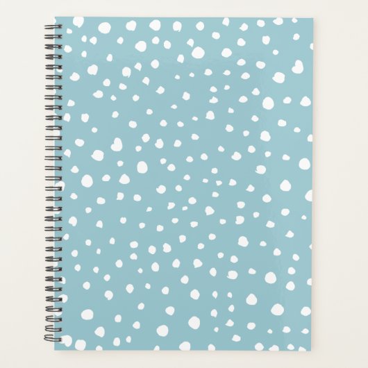 Blauwe Dalmatische Spots, Dalmatische Stippen, gek Planner (Voorkant)