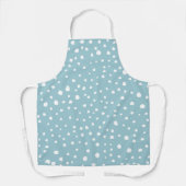 Blauwe Dalmatische Spots, Dalmatische Stippen, gek Schort (Voorkant)