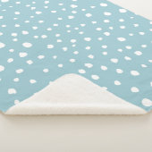 Blauwe Dalmatische Spots, Dalmatische Stippen, gek Sherpa Deken (3/4)