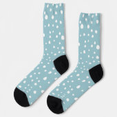 Blauwe Dalmatische Spots, Dalmatische Stippen, gek Sokken (Links)