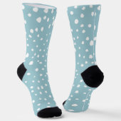 Blauwe Dalmatische Spots, Dalmatische Stippen, gek Sokken (Gebogen)