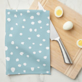 Blauwe Dalmatische Spots, Dalmatische Stippen, gek Theedoek (Quarter Fold)