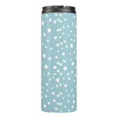 Blauwe Dalmatische Spots, Dalmatische Stippen, gek Thermosbeker (Achterkant)