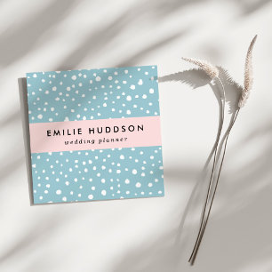 Blauwe Dalmatische Spots, Dalmatische Stippen, gek Vierkante Visitekaartje