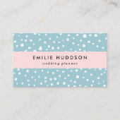 Blauwe Dalmatische Spots, Dalmatische Stippen, gek Visitekaartje (Voorkant)