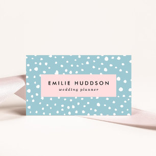 Blauwe Dalmatische Spots, Dalmatische Stippen, gek Visitekaartje