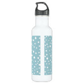 Blauwe Dalmatische Spots, Dalmatische Stippen, gek Waterfles (Achterkant)