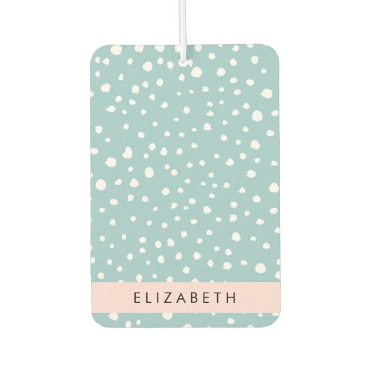 Blauwe Dalmatische Vlekken, Dalmatische Stippen, J Luchtverfrisser (Voorkant)