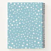 Blauwe Dalmatische Vlekken, Dalmatische Stippen, J Notitieboek (Achterkant)