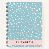 Blauwe Dalmatische Vlekken, Dalmatische Stippen, J Notitieboek (Voorkant)