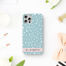 Blauwe Dalmatische Vlekken, Dalmatische Stippen, U iPhone 16 Hoesje
