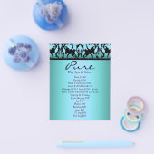 Blauwe Damast Flyer (Enkel)