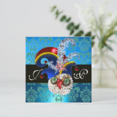 BLAUWE DAMAST, JUIWEL UIL, ELFENHOED, DIAMANTEN VE KAART (Staand voorkant)