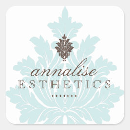  Blauwe Damast Stickers