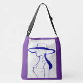 Blauwe Dame Crossbody Tas (Achterkant)