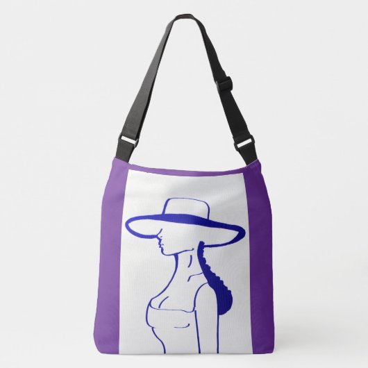 Blauwe Dame Crossbody Tas (Voorkant)