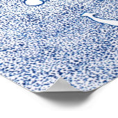 Blauwe dame poster (Hoek)