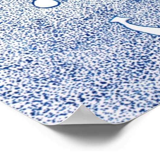 Blauwe dame poster (Hoek)