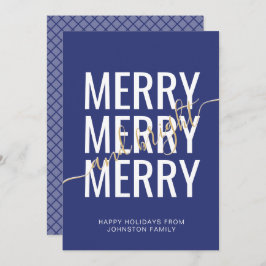 Blauwe damesvink voor fijne kerstaven feestdagenkaart