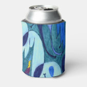 Blauwe dampen blikjeskoeler (Blikje Achterkant)