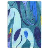 Blauwe dampen klembord (Achterkant)