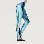 Blauwe dampen leggings (Rechts)