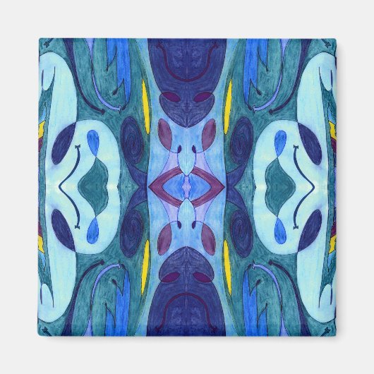 Blauwe dampen magneet (Voorkant)