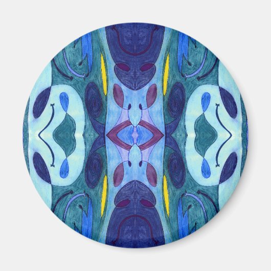 Blauwe dampen magneet (Voorkant)