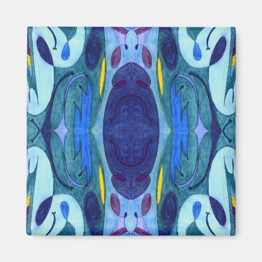 Blauwe dampen magneet (Voorkant)