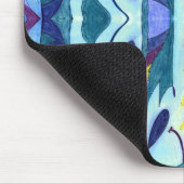 Blauwe dampen muismat (Hoek)