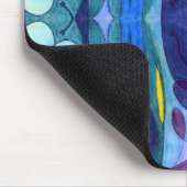 Blauwe dampen muismat (Hoek)