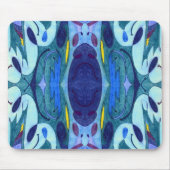 Blauwe dampen muismat (Voorkant)