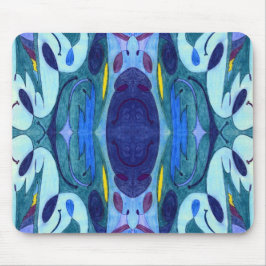 Blauwe dampen muismat