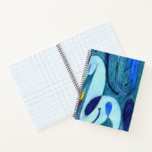 Blauwe dampen notitieboek (Binnen)