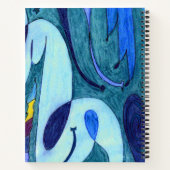 Blauwe dampen notitieboek (Achterkant)