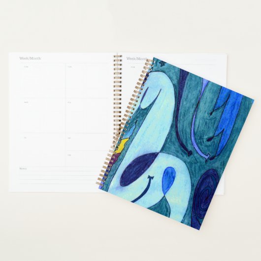Blauwe dampen planner (Display)