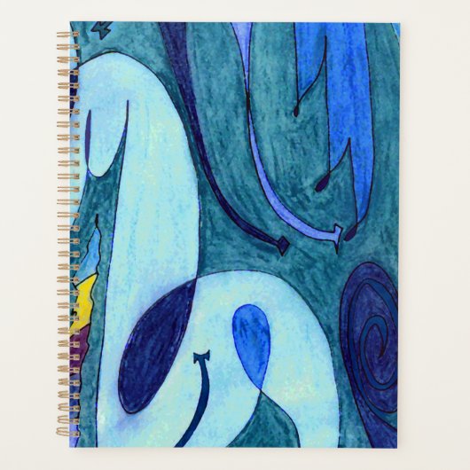 Blauwe dampen planner (Voorkant)