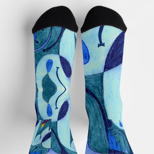 Blauwe dampen sokken (Top)