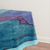 Blauwe dampen tafelkleed (Voorbeeld)