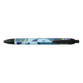 Blauwe dampen zwarte inkt pen (Achterkant)
