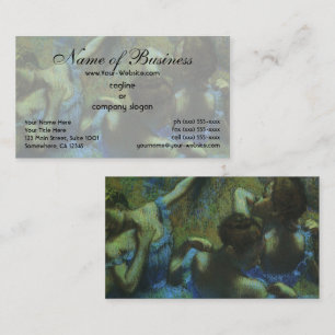 Blauwe Danseressen door Edgar Degas Visitekaartje