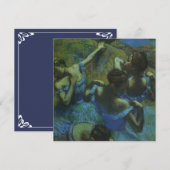 Blauwe danseressen van Edgar Degas, Vintage Impres (Voorkant / Achterkant)