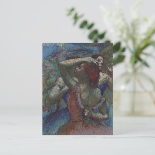 Blauwe dansers Edgar Degas Briefkaart (Staand voorkant)