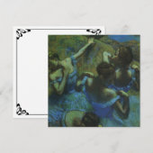 Blauwe dansers van Edgar Degas,  impressionisme (Voorkant / Achterkant)